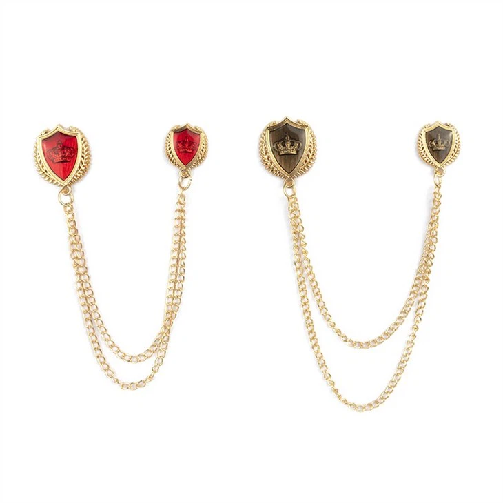 Crown Brooch For Men