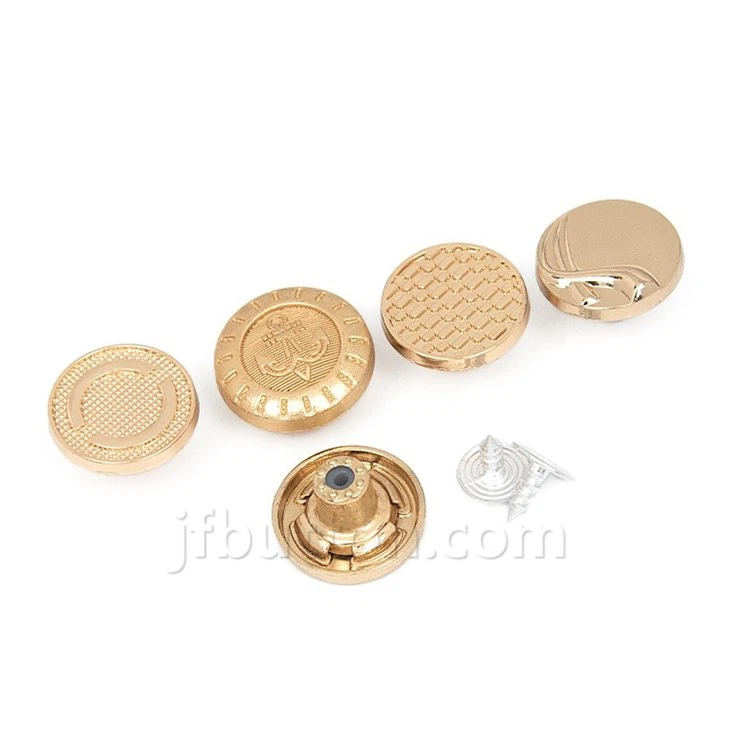 Metal Denim Jacket Buttons
