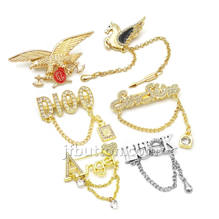 Suit Brooch With Safety Pin
